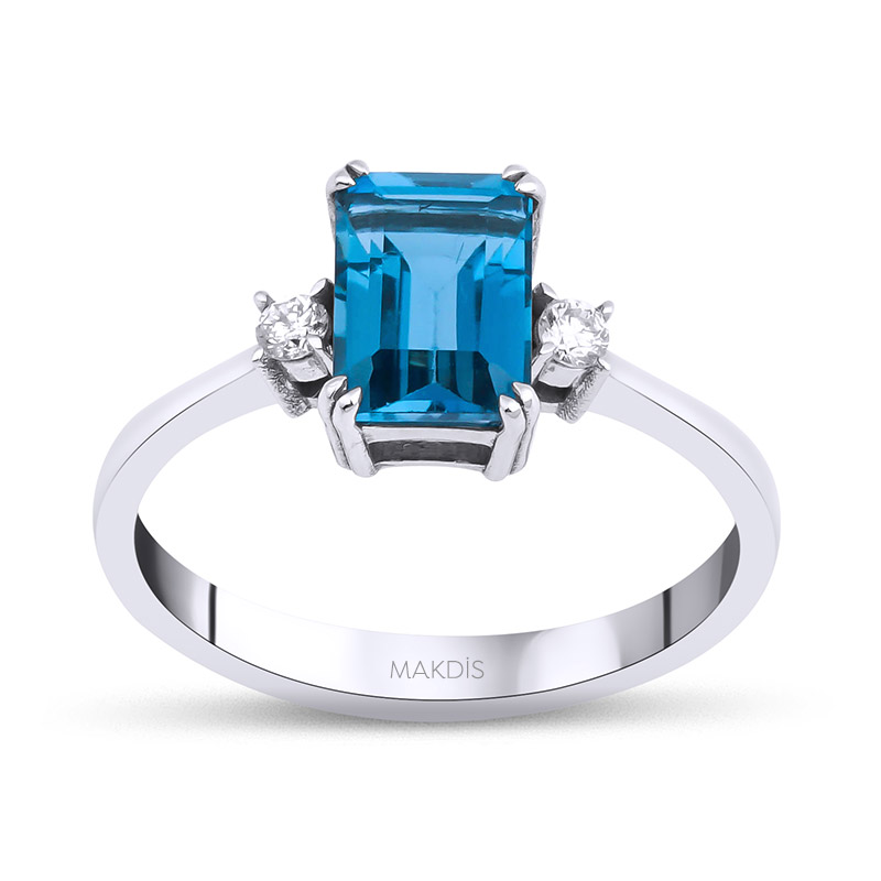 1.41 Karat Aquamarine Yüzük