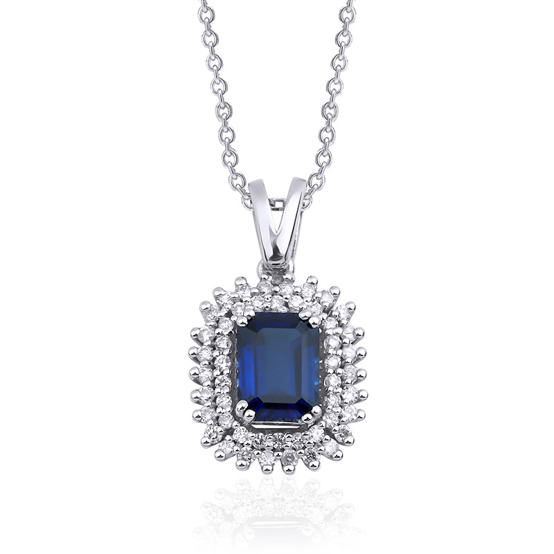 1.56 Karat Safir Kolye