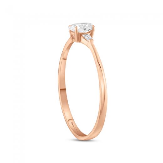 Oval 0.30 Karat Tektaş Yüzük