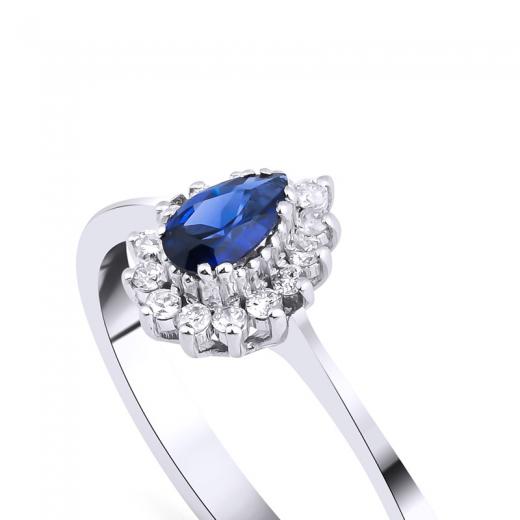 0.34 Karat Safir Yüzük