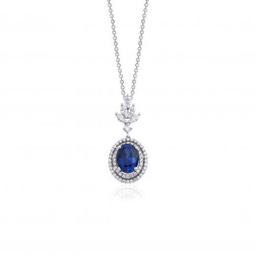 2.36 Karat Safir Kolye