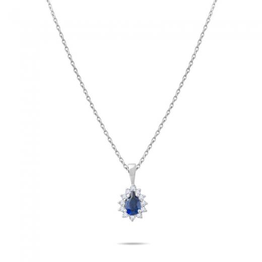 0.47 Karat Safir Kolye