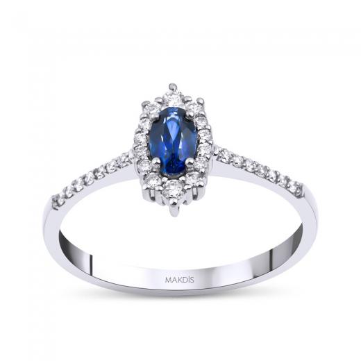 0.49 Karat Safir Yüzük