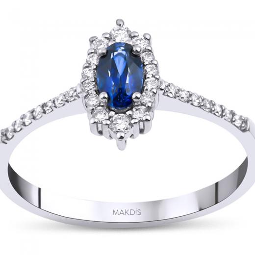 0.49 Karat Safir Yüzük