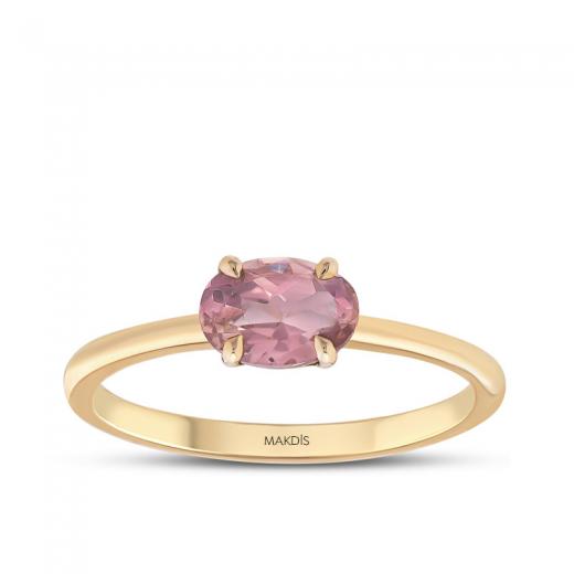 0.57 Karat Morganite Yüzük