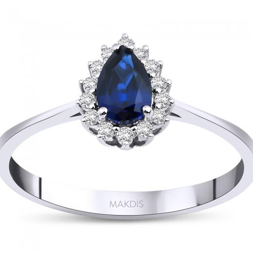 0.67 Karat Safir Yüzük