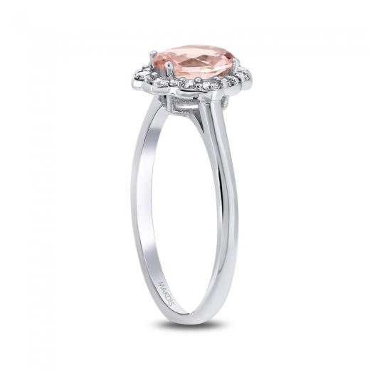 0.71 Karat Morganite Yüzük