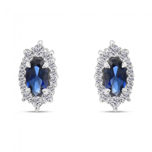 0.71 Karat Safir Küpe