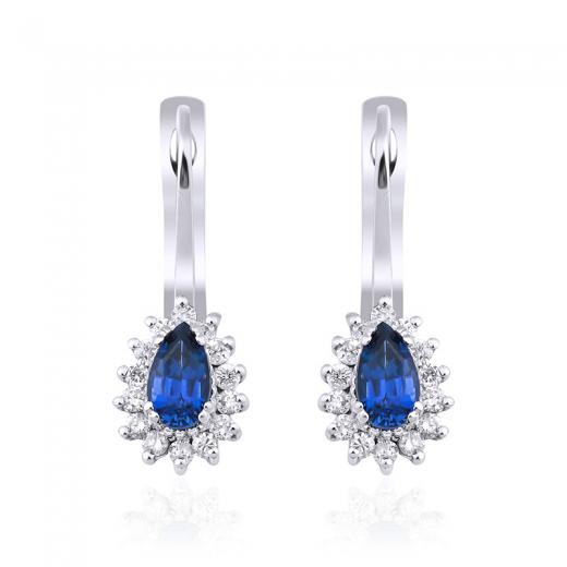 0.79 Karat Safir Küpe
