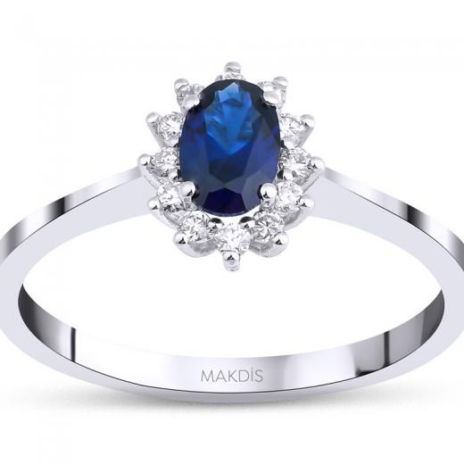 0.82 Karat Safir Yüzük