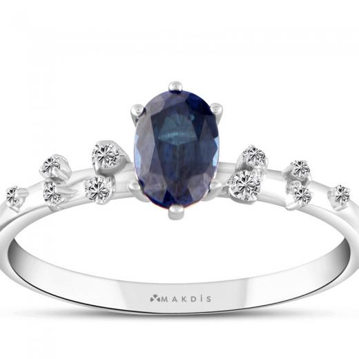 0.87 Karat Safir Yüzük