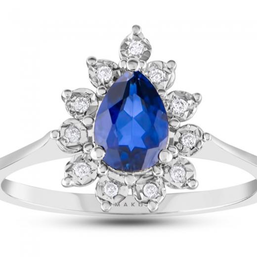 0.93 Karat Safir Yüzük