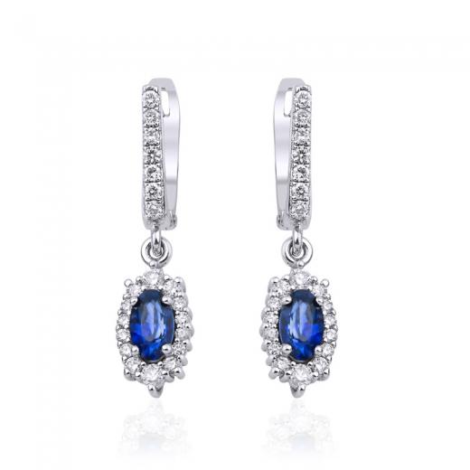 0.94 Karat Safir Küpe