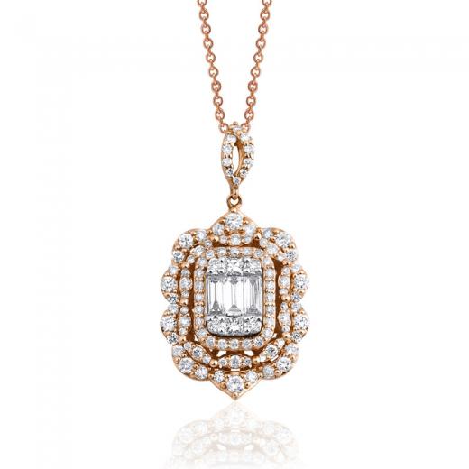 0.96 Karat Baget Kolye