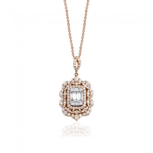 0.96 Karat Baget Kolye