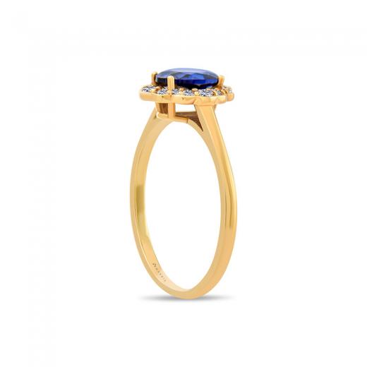 1.08 Karat Safir Yüzük