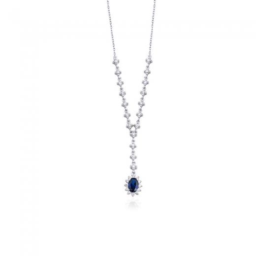 1.11 Karat Safir Kolye