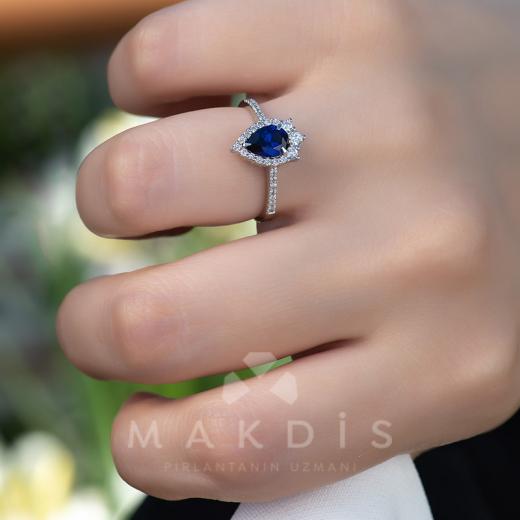 1.12 Karat Safir Yüzük