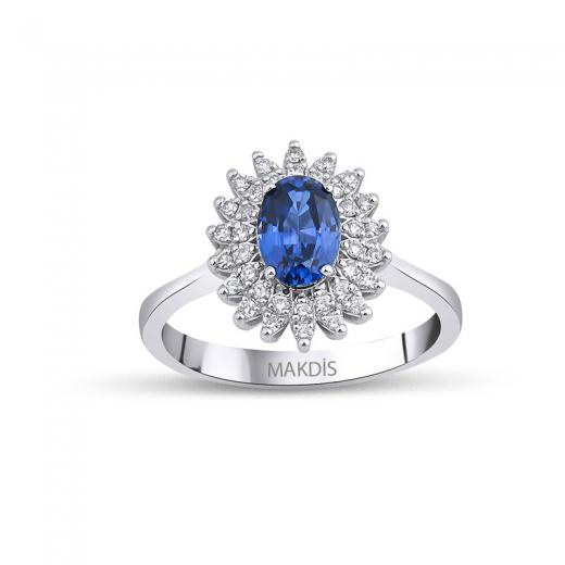 1.35 Karat Safir Yüzük