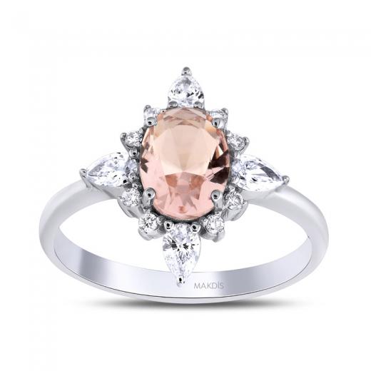 1.40 Karat Morganite Yüzük