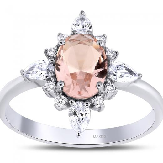 1.40 Karat Morganite Yüzük