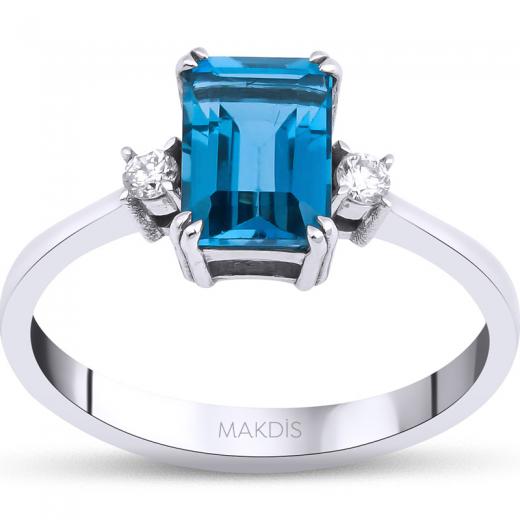 1.41 Karat Aquamarine Yüzük