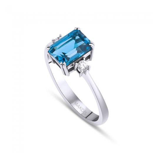 1.41 Karat Aquamarine Yüzük