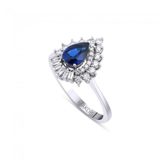 1.43 Karat Safir Yüzük