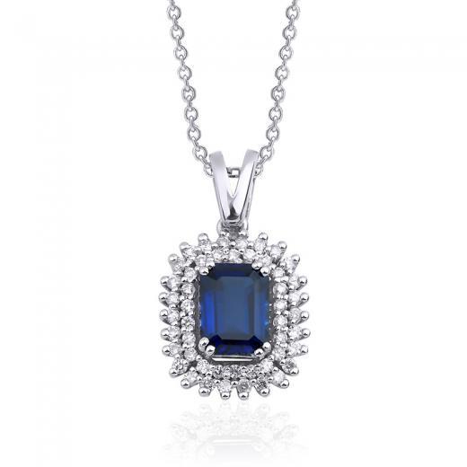 1.56 Karat Safir Kolye