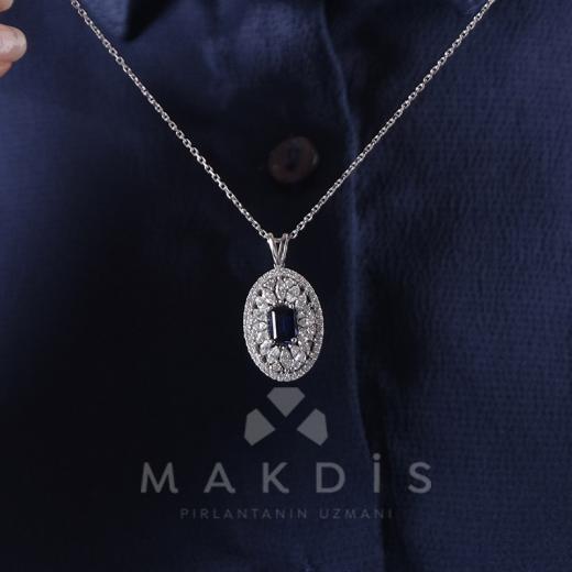 1.59 Karat Safir Kolye