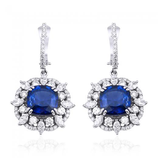 10.51 Karat Safir Küpe