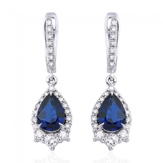 2.33 Karat Safir Küpe