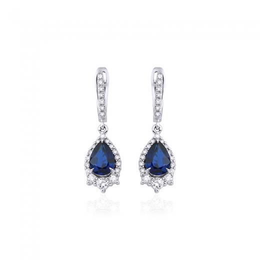 2.33 Karat Safir Küpe