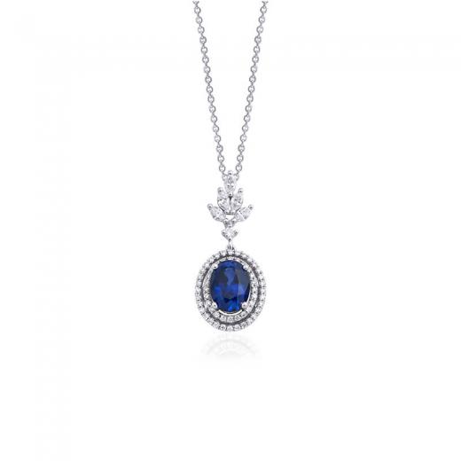 2.36 Karat Safir Kolye