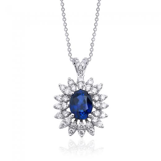 2.70 Karat Safir Kolye