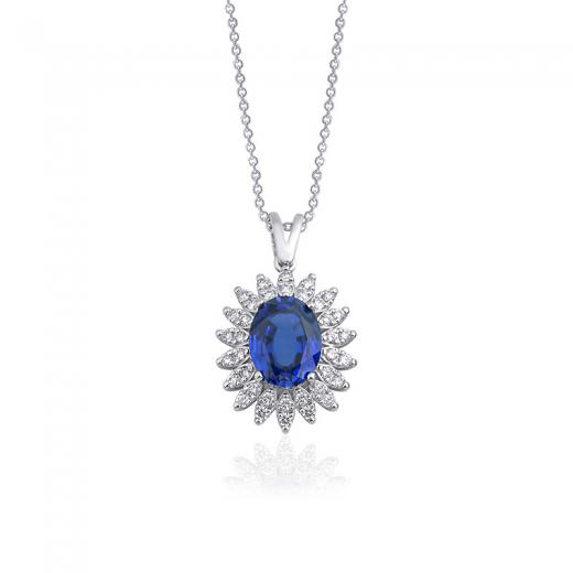 2.97 Karat Safir Kolye