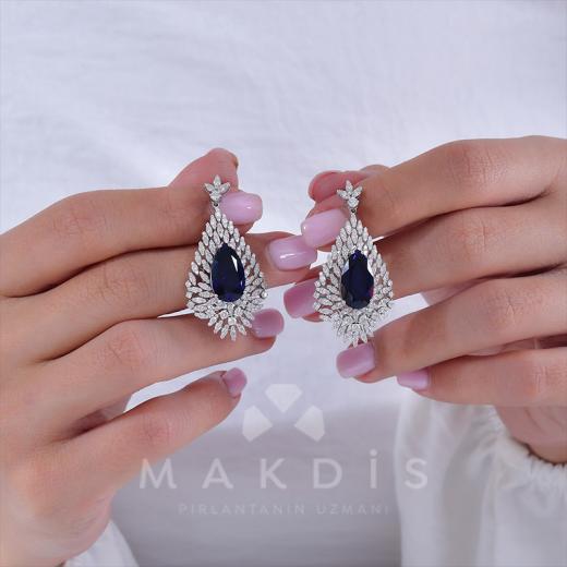 23.82 Karat Safir Küpe