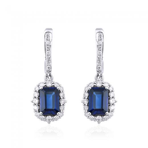 3.08 Karat Safir Küpe