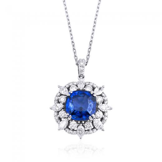 5.48 Karat Safir Kolye