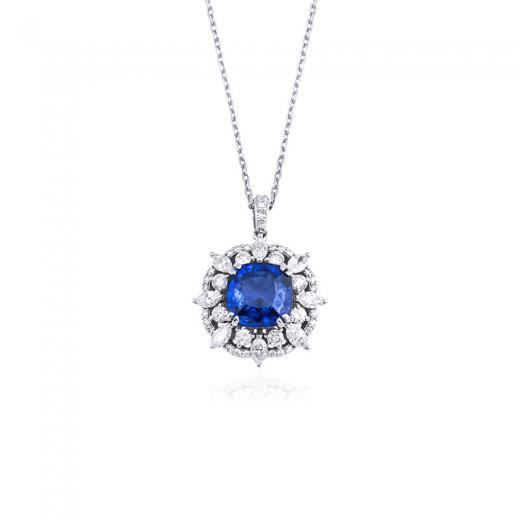 5.48 Karat Safir Kolye