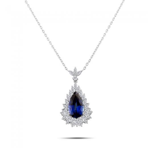 5.72 Karat Safir Kolye