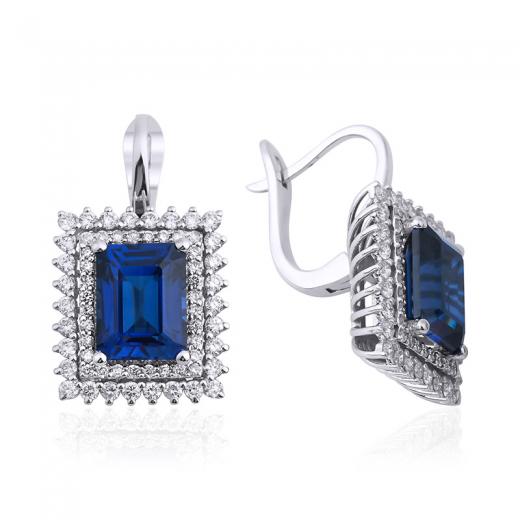 7.94 Karat Safir Küpe