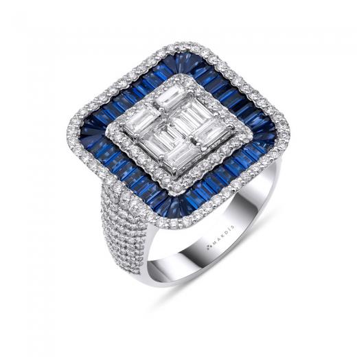 Makdis Pırlanta 6.28 Karat Safir Yüzük